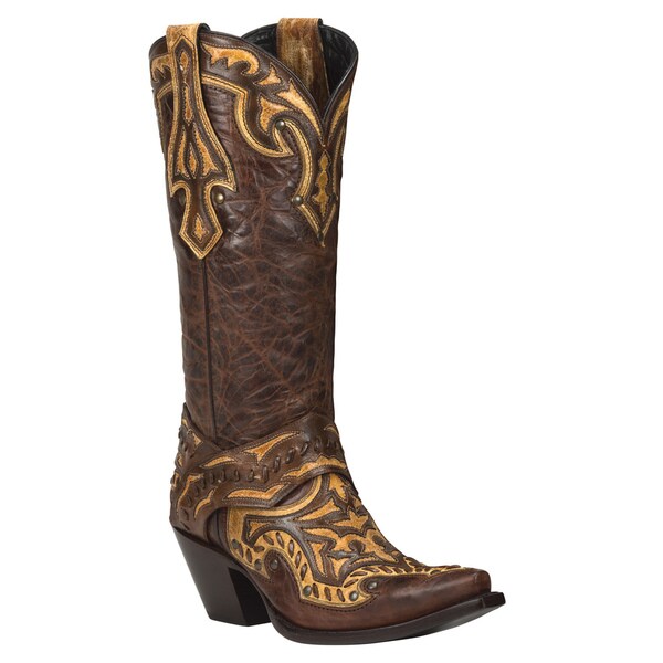 Shop Black Star EUREKA (Rust/Tan) Women's Cowboy Boots - Free Shipping ...