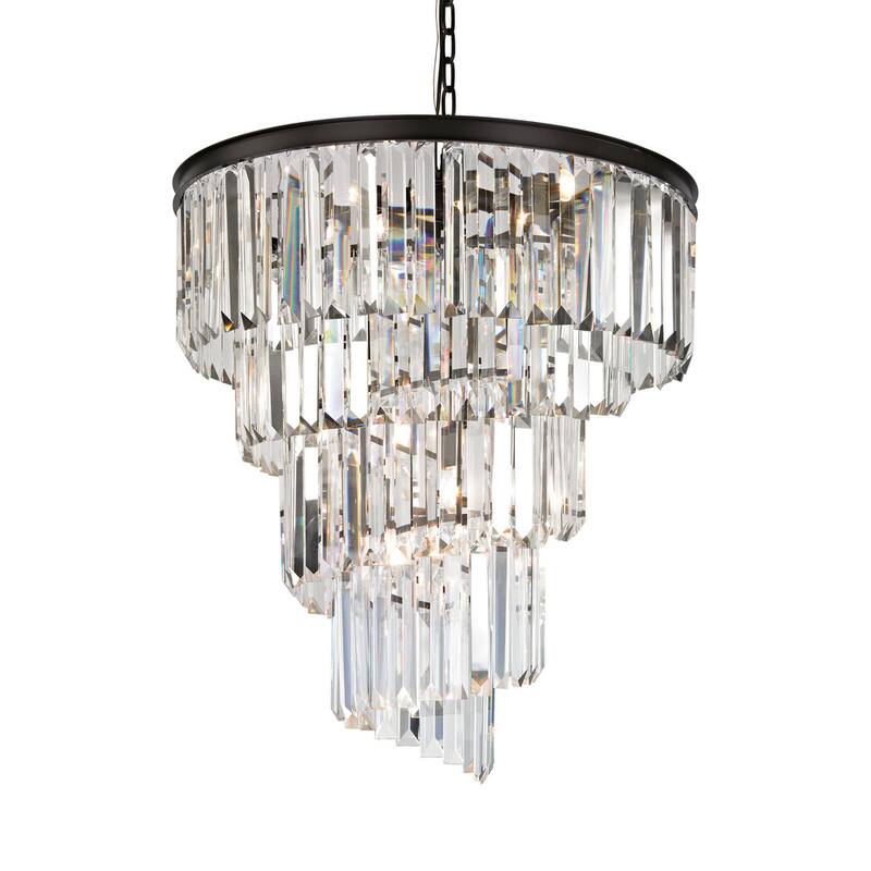 Elk Home Palacial Oil Rubbed Bronze With Crystal 9 Light Chandelier