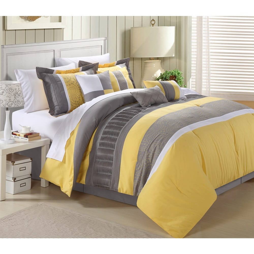 Chic Home Euphrasia 12-Piece Bed-in-a-Bag Comforter Set