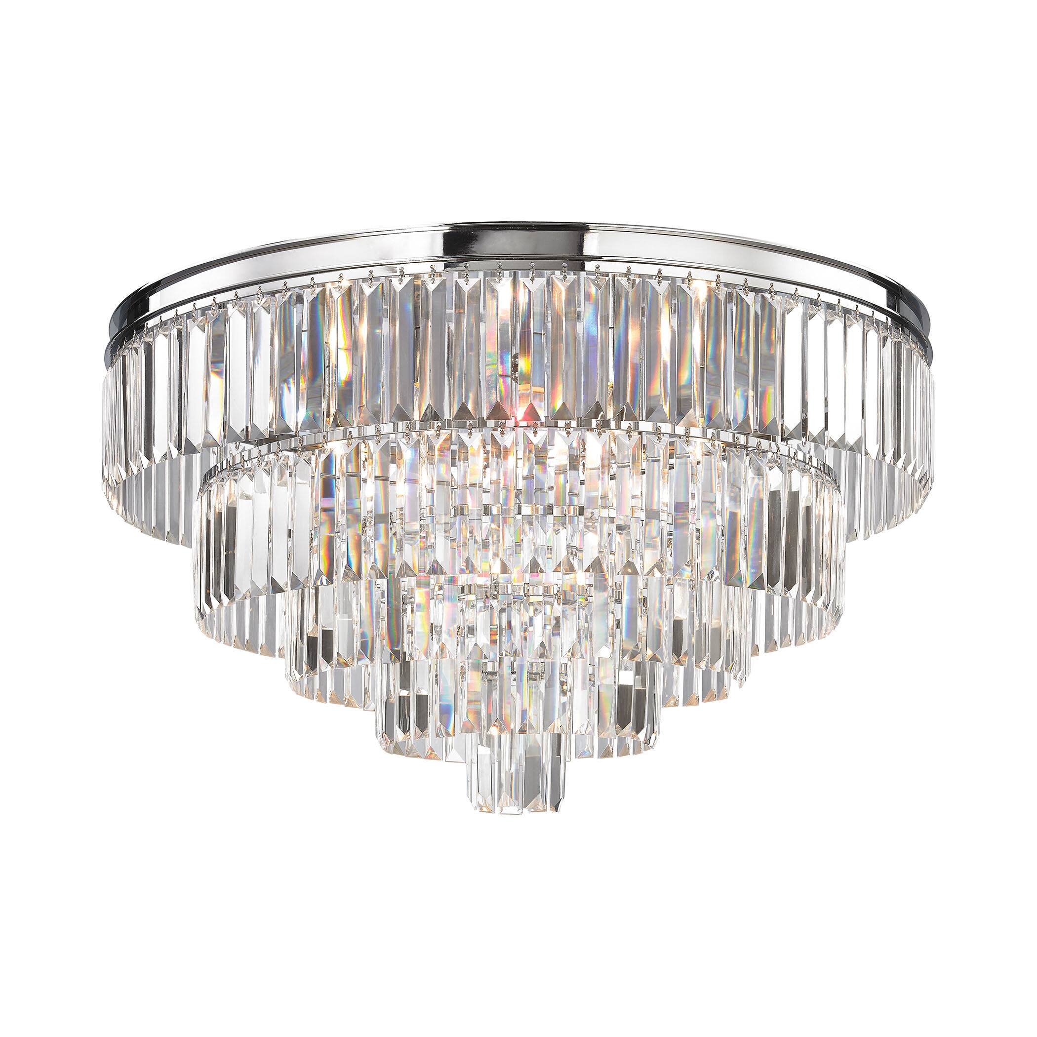 Elk Palatial 6-light LED Chandelier in Polished Chrome (Polished Chrome) - Chandeliers For Bedrooms by Overstock.com