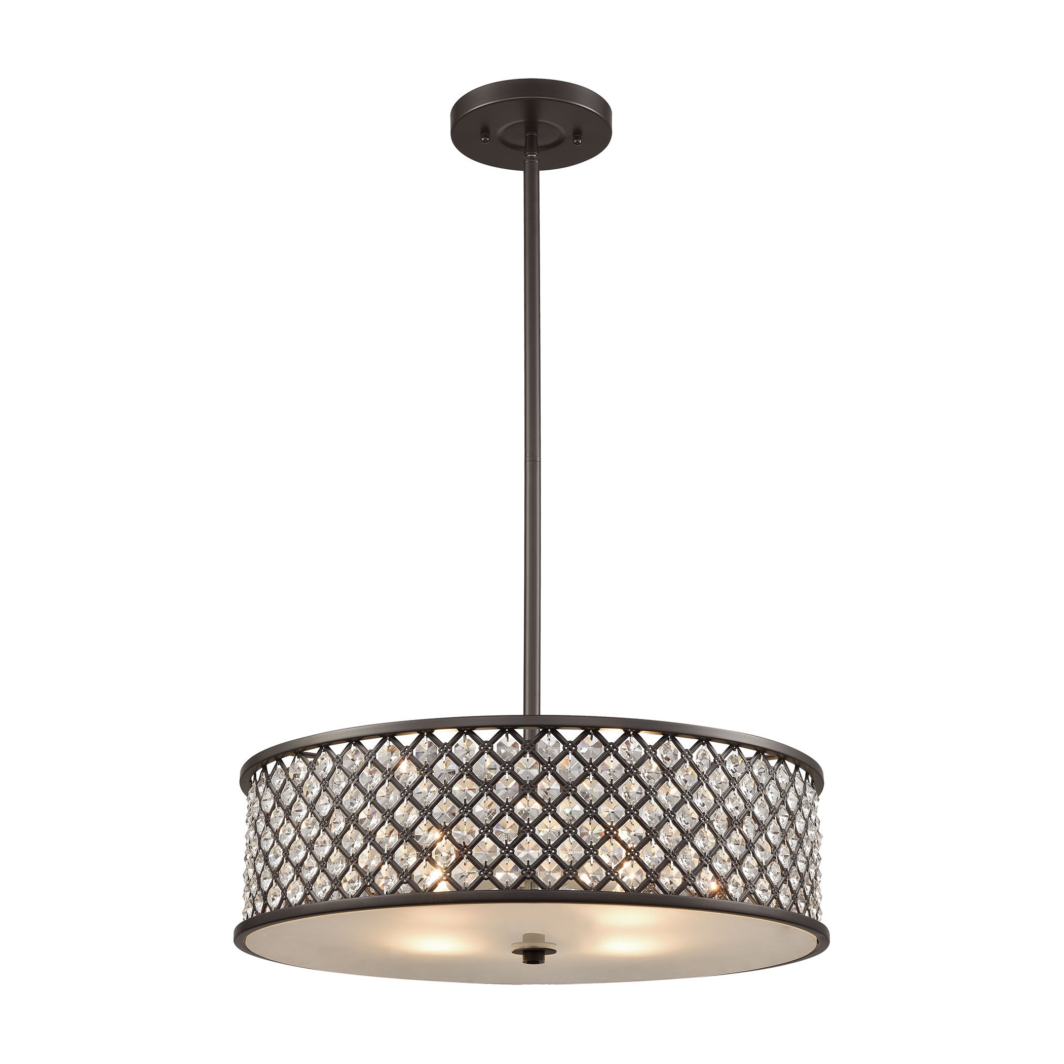 Elk Genevieve 4-light Oil Rubbed Bronze Chandelier (Oil Rubbed Bronze) - Chandeliers For Bedrooms by Overstock.com