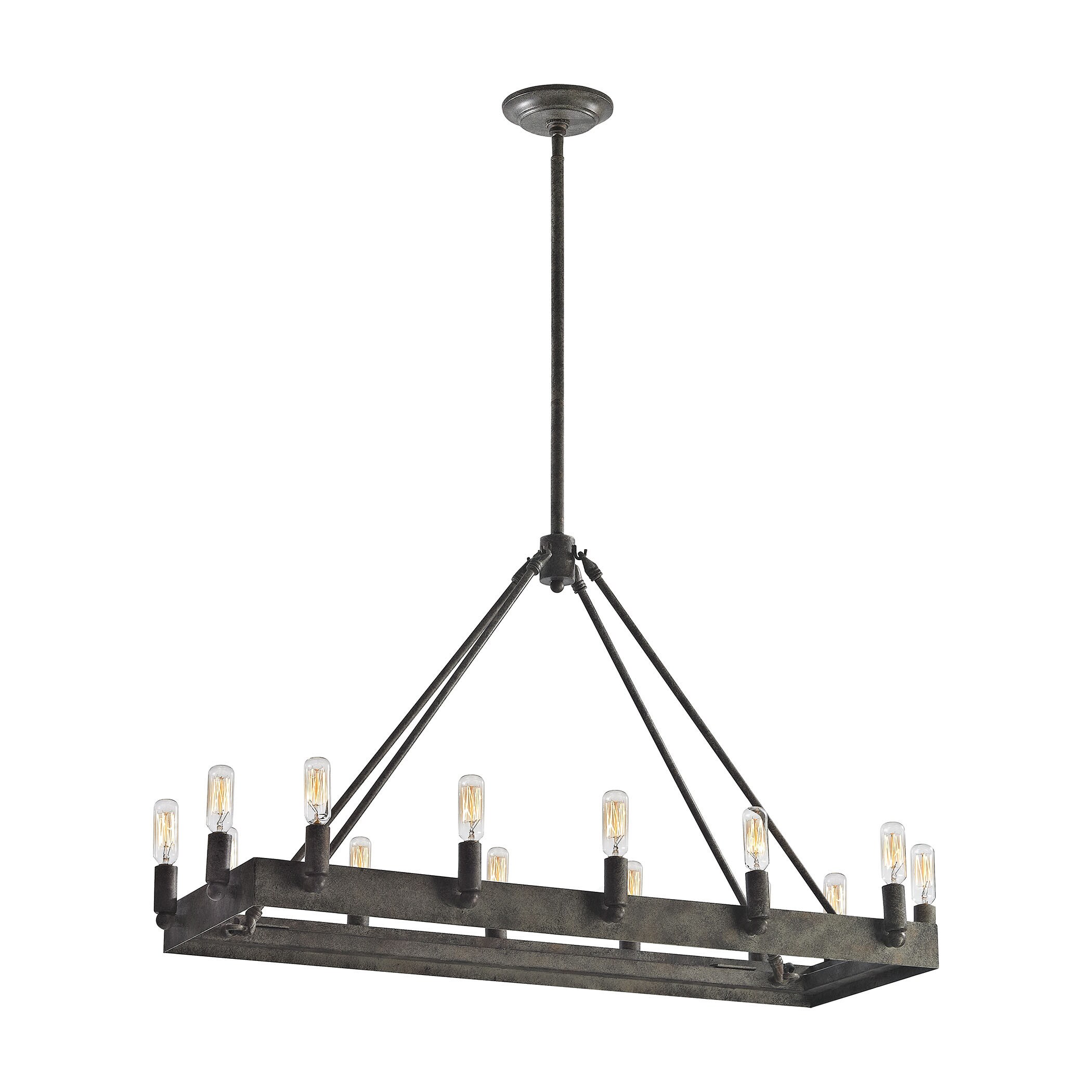 Elk Lewisburg 14-light  LED Chandelier in Malted Rust (Malted Rust) - Chandeliers For Bedrooms by Overstock.com