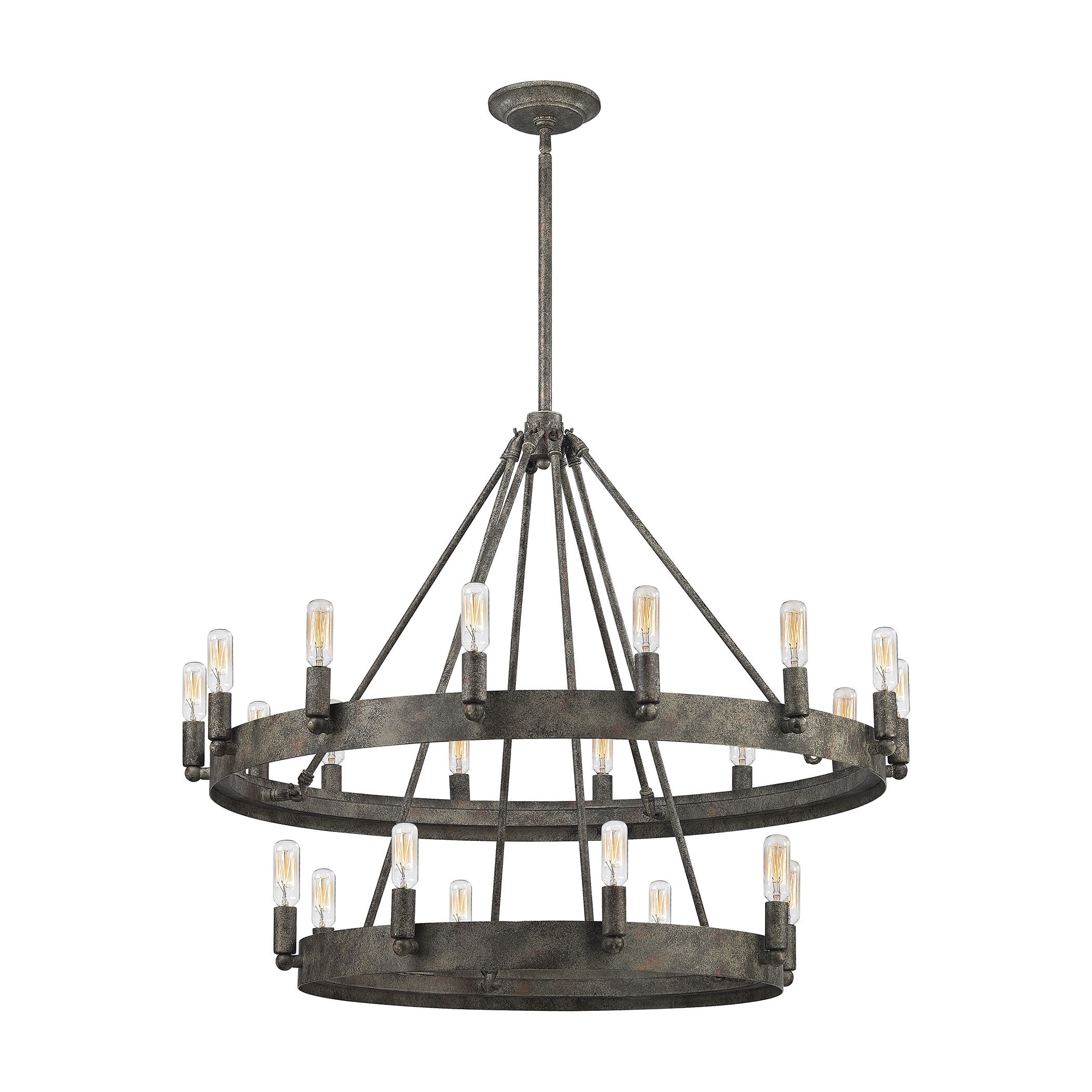 Elk Lewisburg 22-light  LED Chandelier in Malted Rust (Malted Rust) - Chandeliers For Bedrooms by Overstock.com