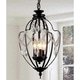 preview thumbnail 2 of 2, Warehouse of Tiffany Kennedy 3-light Black-finish 11-inch Crystal Chandelier