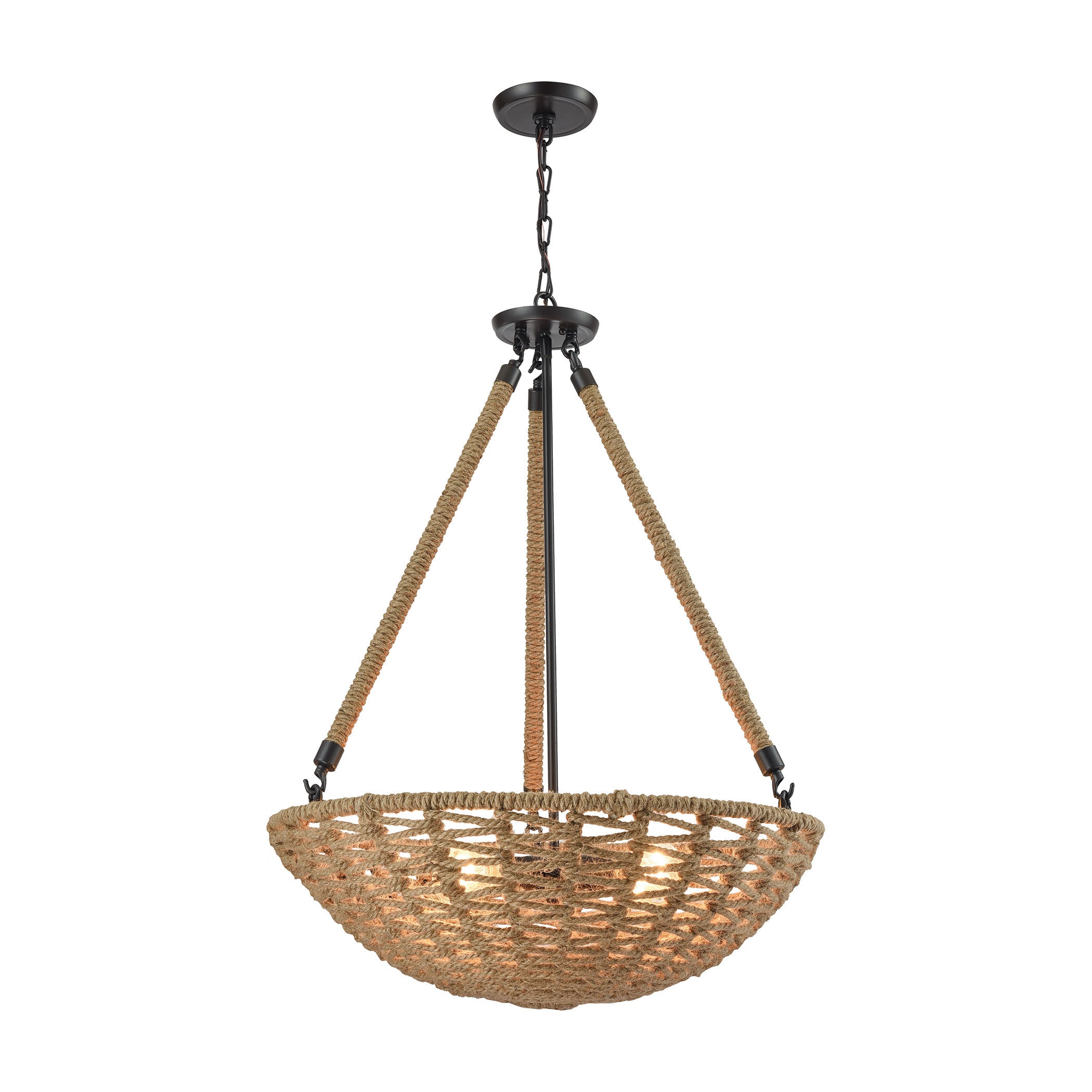 Elk Weaverton 4-light LED Chandelier in Oil Rubbed Bronze (Oil Rubbed Bronze) - Chandeliers For Bedrooms by Overstock.com