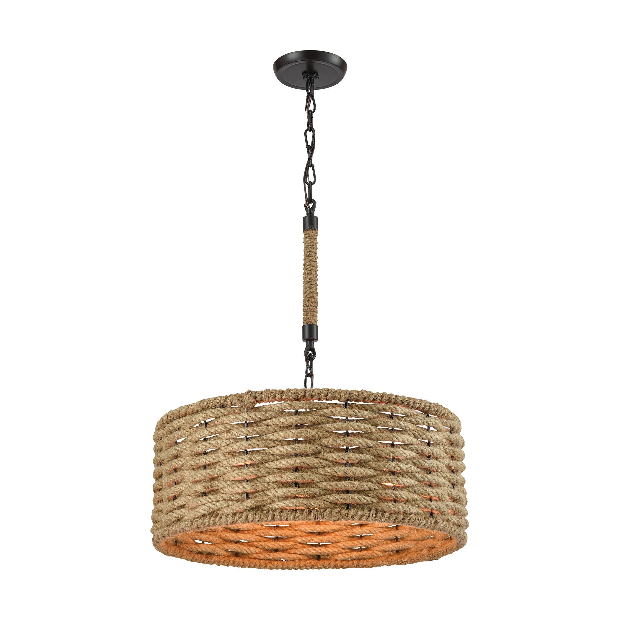 Elk Weaverton 3-light LED Chandelier in Oil Rubbed Bronze (Oil Rubbed Bronze) - Chandeliers For Bedrooms by Overstock.com