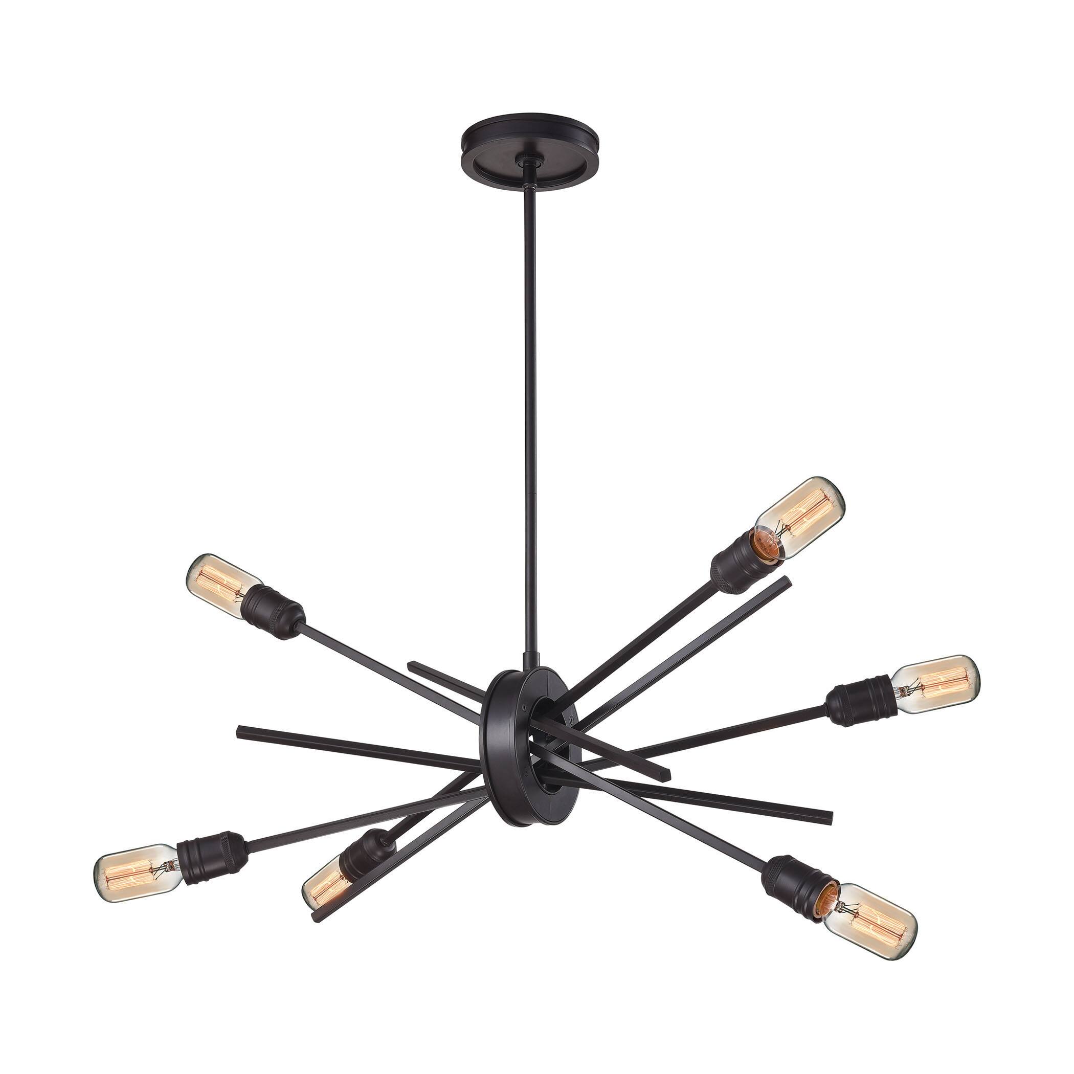 Elk Xenia 6-light  LED Chandelier in Oil Rubbed Bronze (Oil Rubbed Bronze) - Chandeliers For Bedrooms by Overstock.com
