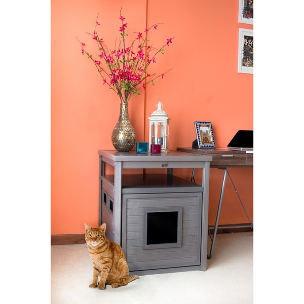 ecoFLEX Jumbo Litter Loo Hidden Kitty Litter Box End Table