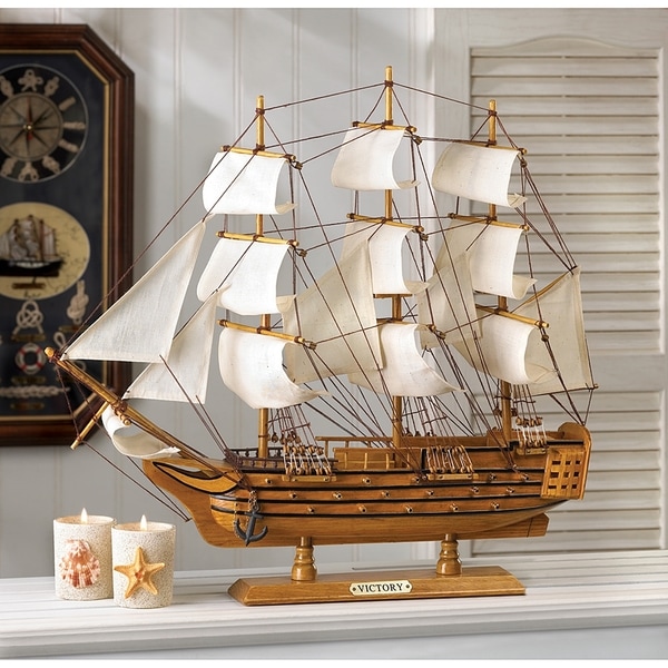 Unique HMS Victory Wooden Boat Model. Opens flyout.