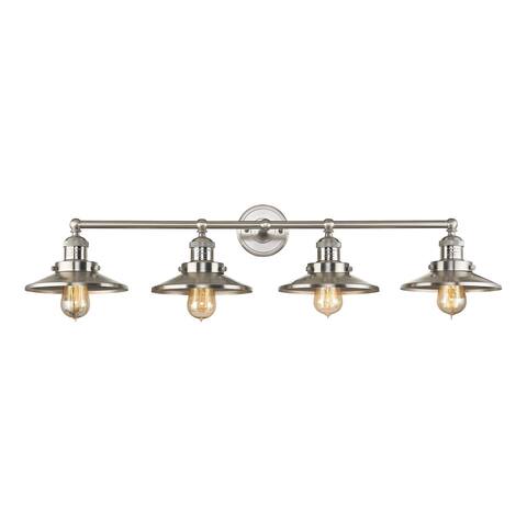Elk English Pub 4-light Vanity in Satin Nickel