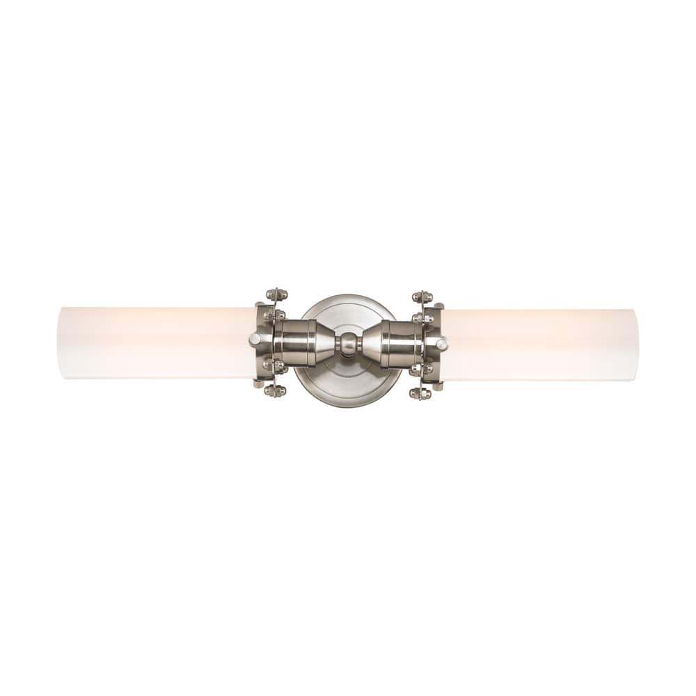 Elk Home Fulton Satin Nickel With Opal Glass 2 Light Vanity Light