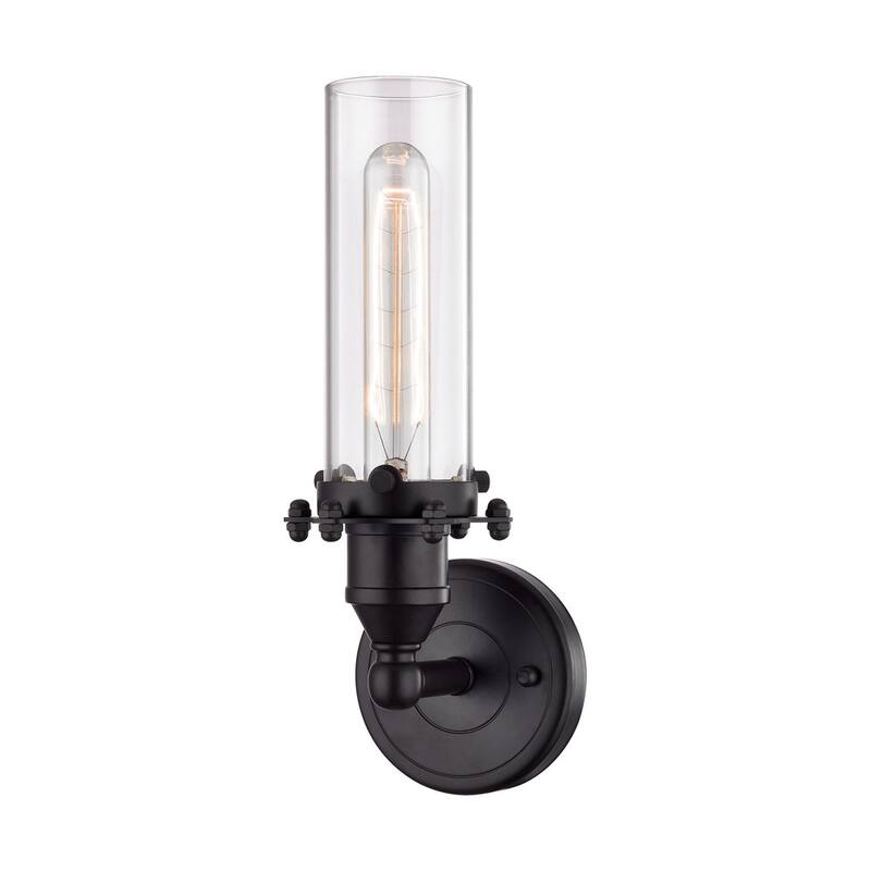 Elk Home Fulton Oil Rubbed Bronze With Clear Glass 1 Light Sconce