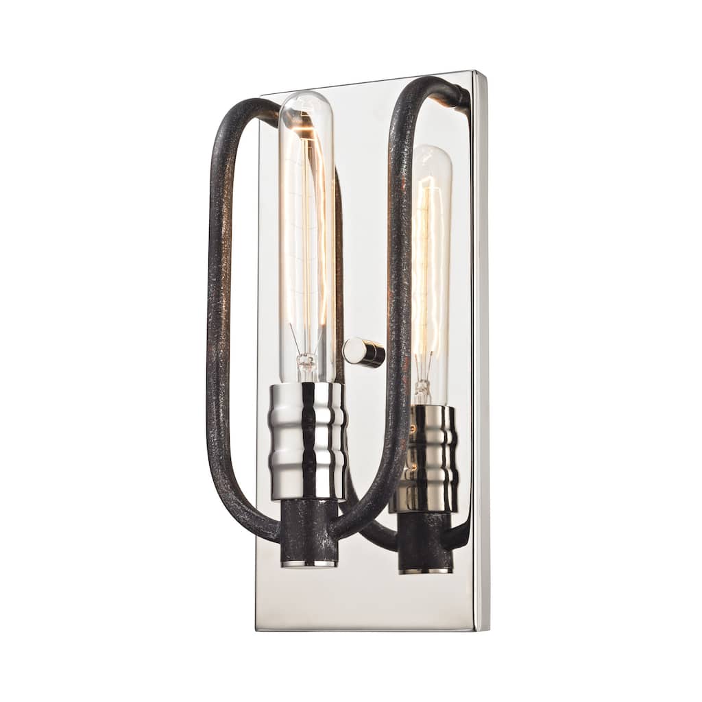 Elk Home Continuum Polished Nickel Metal 6 Inch Wide Sconce