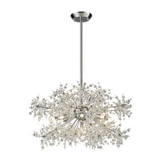 Elk Home Snowburst Chrome With Crystal Beads 11 Light Chandelier