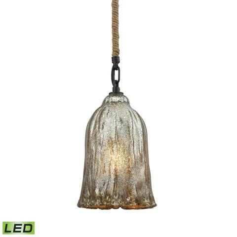 Elk Hand Formed Glass 1-light LED Pendant in Oil Rubbed Bronze