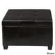 preview thumbnail 4 of 18, Cortez Faux Leather Storage Ottoman by Christopher Knight Home