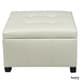 preview thumbnail 6 of 18, Cortez Faux Leather Storage Ottoman by Christopher Knight Home Ivory