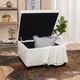 preview thumbnail 17 of 18, Cortez Faux Leather Storage Ottoman by Christopher Knight Home