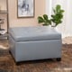 preview thumbnail 12 of 18, Cortez Faux Leather Storage Ottoman by Christopher Knight Home