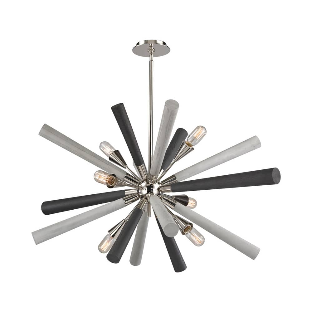 Elk Home Solara Polished Nickel Metal 6 Light Chandelier