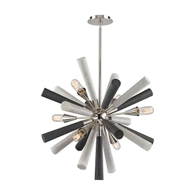 Elk Home Solara Polished Nickel Metal 6 Light Chandelier