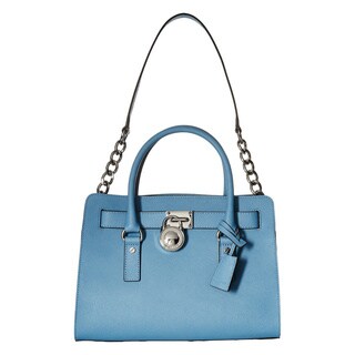 michael kors blue and white bag