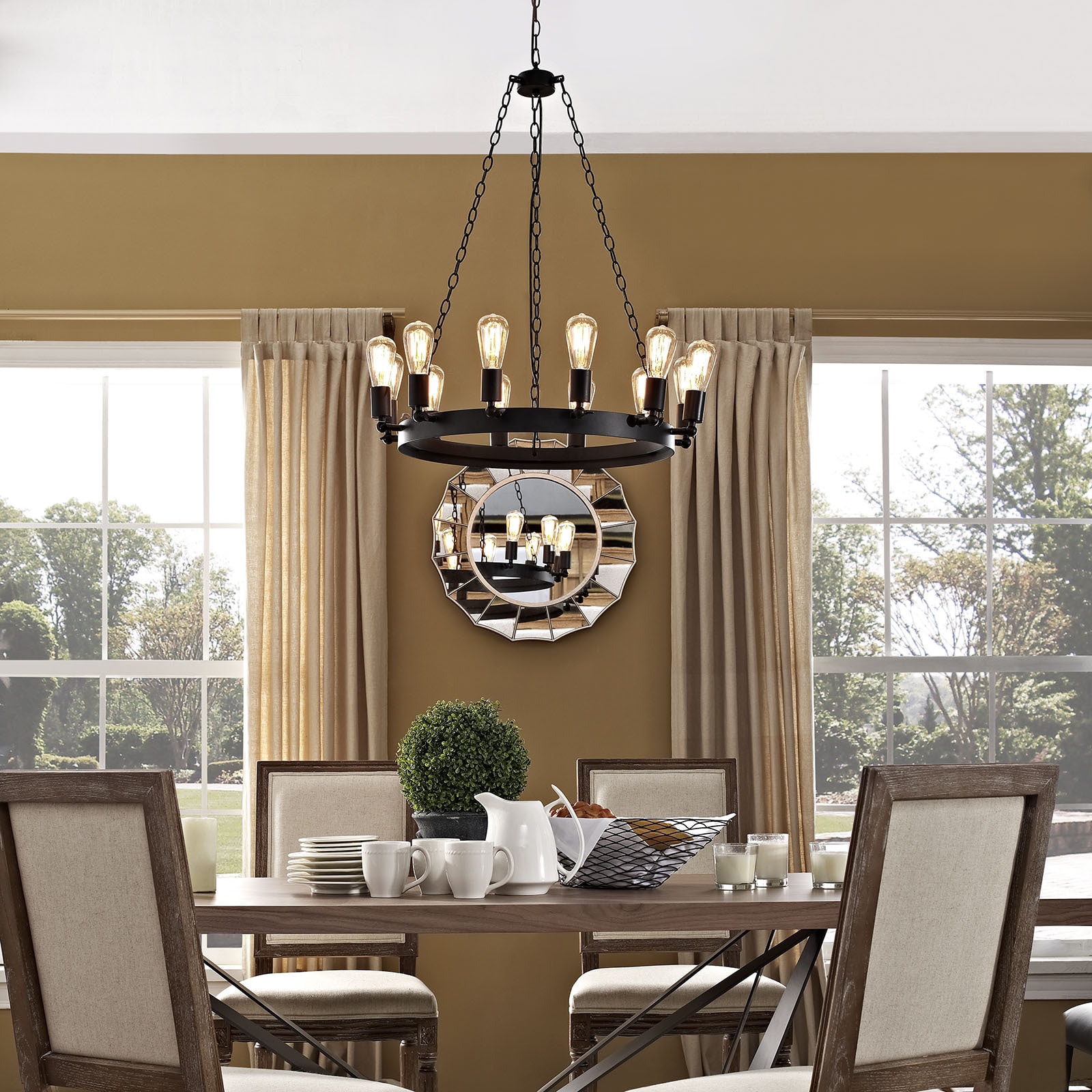 Teleport 29" Chandelier (Brown) - Chandeliers For Bedrooms by Overstock.com