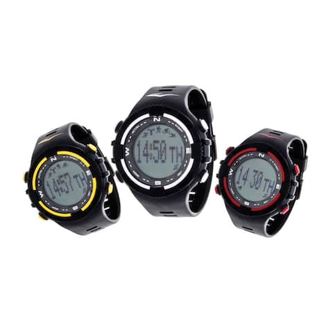 Everlast Fitness White Activity Tracker W/LED / Sleep PD2 with Pedometer Watch - Green