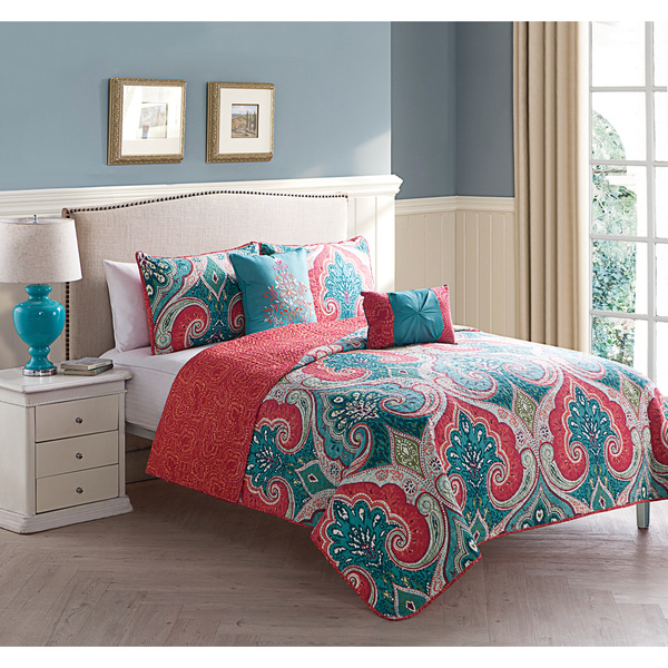 VCNY Casablanca 5-piece Quilt Set - Free Shipping Today - Overstock.com ...