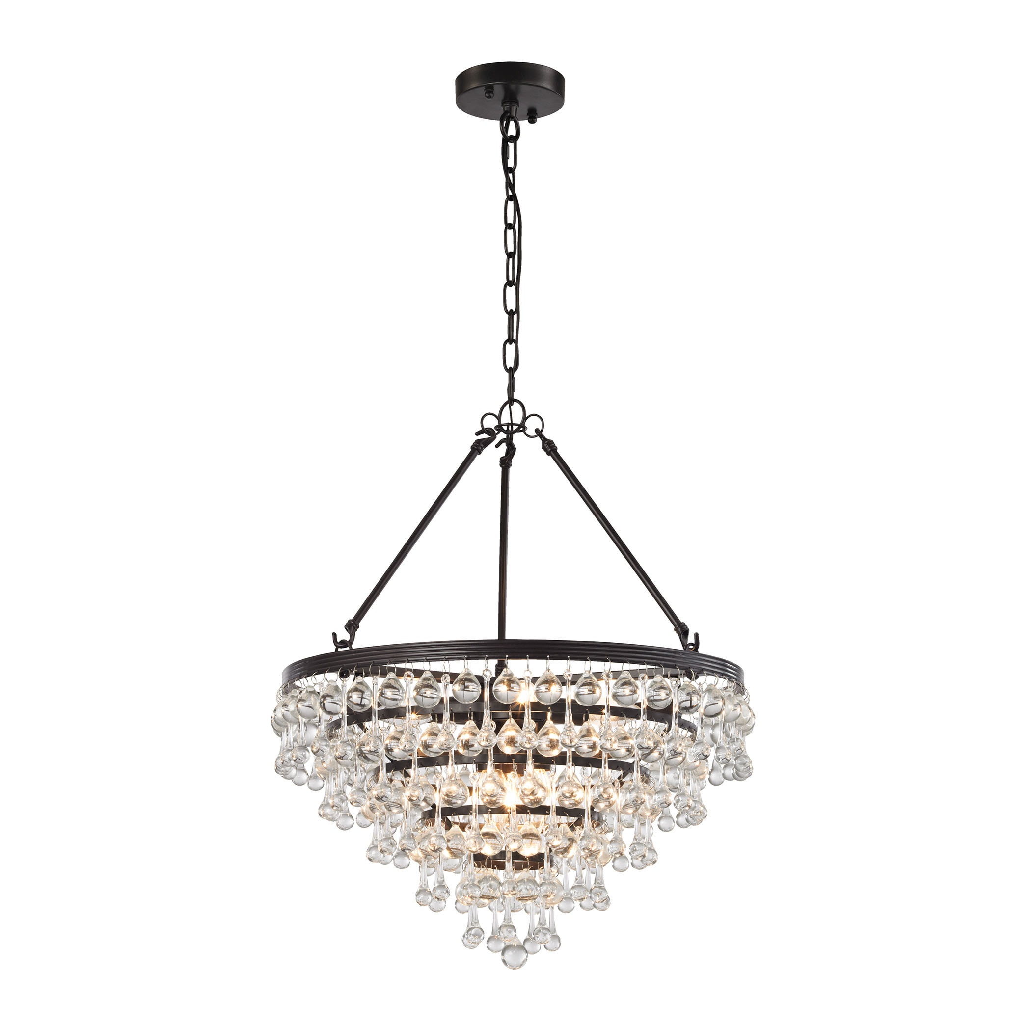 Elk Ramira 6-light LED Chandelier in Oil Rubbed Bronze (Oil Rubbed Bronze) - Chandeliers For Bedrooms by Overstock.com