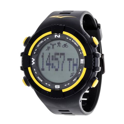 Everlast Fitness Yellow Activity Tracker W/LED / Sleep PD2 with Pedometer Watch