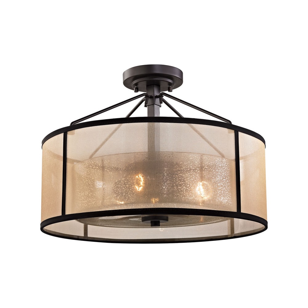 Elk Diffusion 3-light Semi Flush