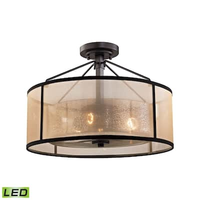 Elk Diffusion 3-light LED Semi Flush