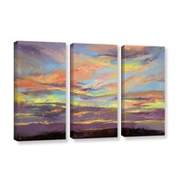 ArtWall Michael Creese's Atahualpa Sunset, 3 Piece Gallery Wrapped ...