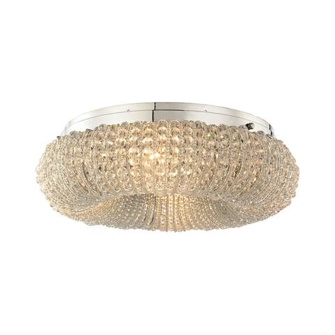 Elk Crystal Ring 4-light LED Semi Flush