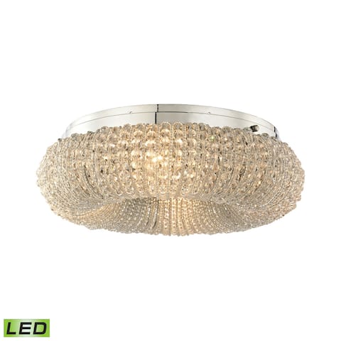 Elk Crystal Ring 4-light LED Semi Flush in Polished Chrome - Polished Chrome - Polished Chrome