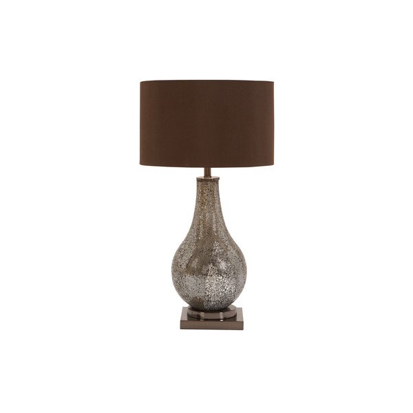 black mosaic table lamp