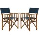 Safavieh Outdoor Living Laguna Blue Director Chair (Set of 2) - Thumbnail 2