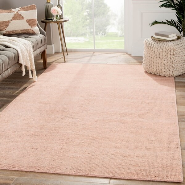 Hand Knotted Solid Pink Area Rug 8 X 10 8 X 10 13e62469 6566 42bf B469 02bcab7c632c 600 