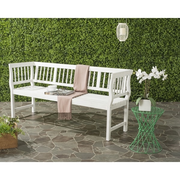 Shop Safavieh Brentwood Outdoor Antique/ White Bench 