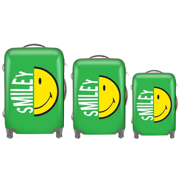 green spinner luggage