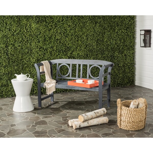 Safavieh Moorpark Outdoor Ash Grey 2 Seat Bench Free Shipping Safavieh Moorpark Outdoor Ash Grey 2 Seat Bench