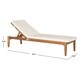 Safavieh Outdoor Living Azusa Brown/ Beige Sunlounger - 23.6" x 74.4" x 15.4" - Thumbnail 5