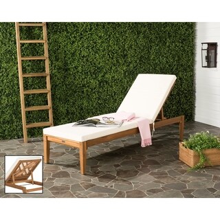 Shop Safavieh Outdoor Living Inglewood Brown Acacia Wood ... Shop Safavieh Outdoor Living Inglewood Brown Acacia Wood ... on Safavieh Outdoor Living Solano Sunlounger id=54599