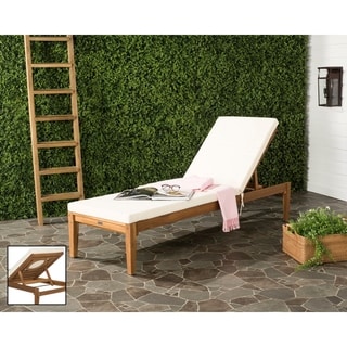 Shop Safavieh Outdoor Living Azusa Brown/ Beige Sunlounger ... Shop Safavieh Outdoor Living Azusa Brown/ Beige Sunlounger ... on Safavieh Outdoor Living Solano Sunlounger id=78654
