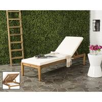 Safavieh Outdoor Living Arcata Brown/ Beige Sunlounger - 23.6"W x 74.4"L x 13"H