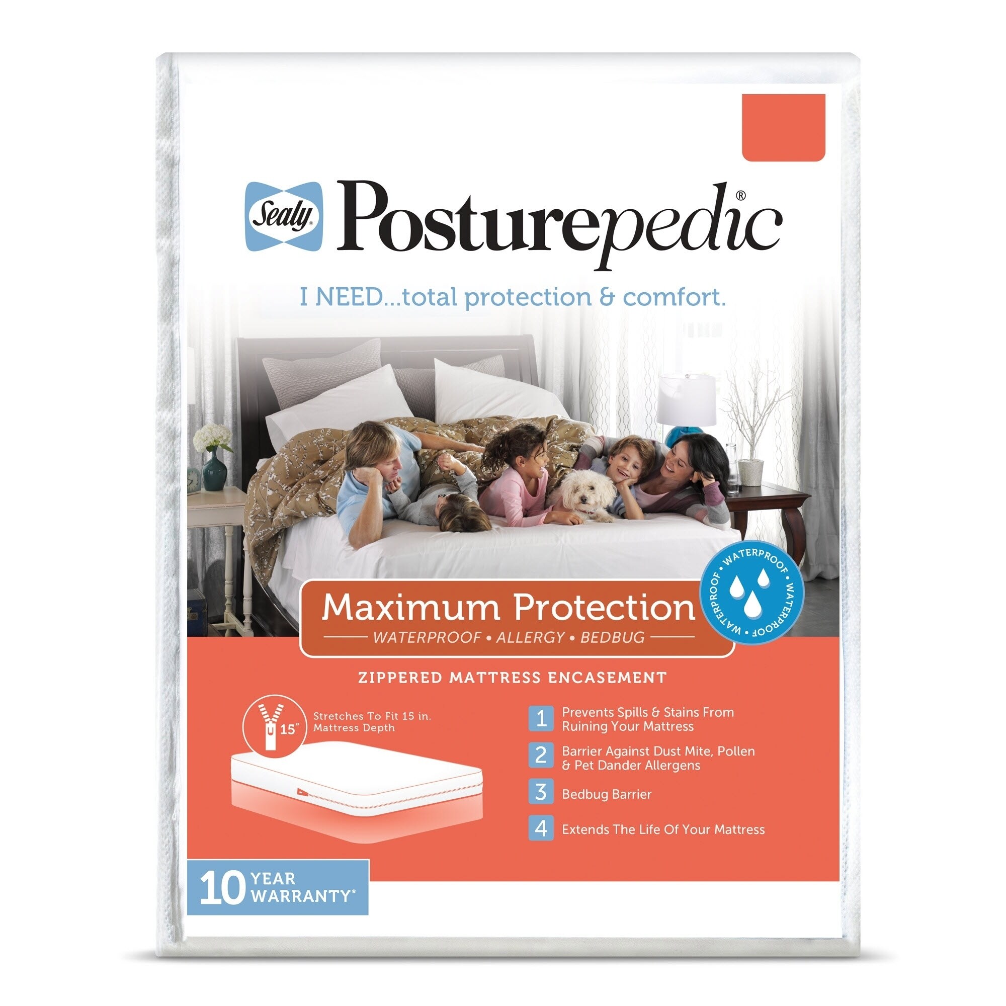 Sealy total protection store mattress pad