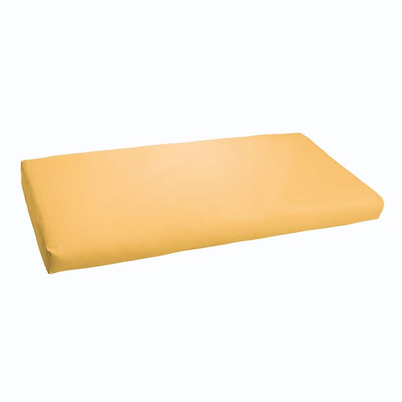 Sorra Home Sloane Butter Yellow 60-inch Indoor/ Outdoor Bristol Bench Cushion