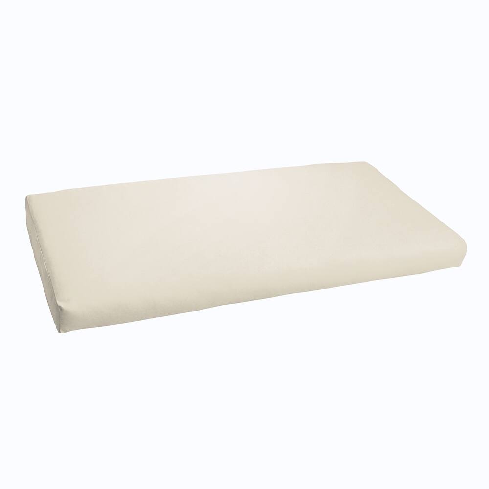 Sorra Home Sloane Ivory 60-inch Indoor/ Outdoor Bristol Bench Cushion