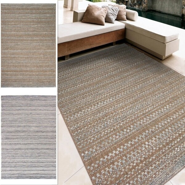 Carolina Weavers Boardwalk Collection Celestial Beige Area Rug (5'1 x 7